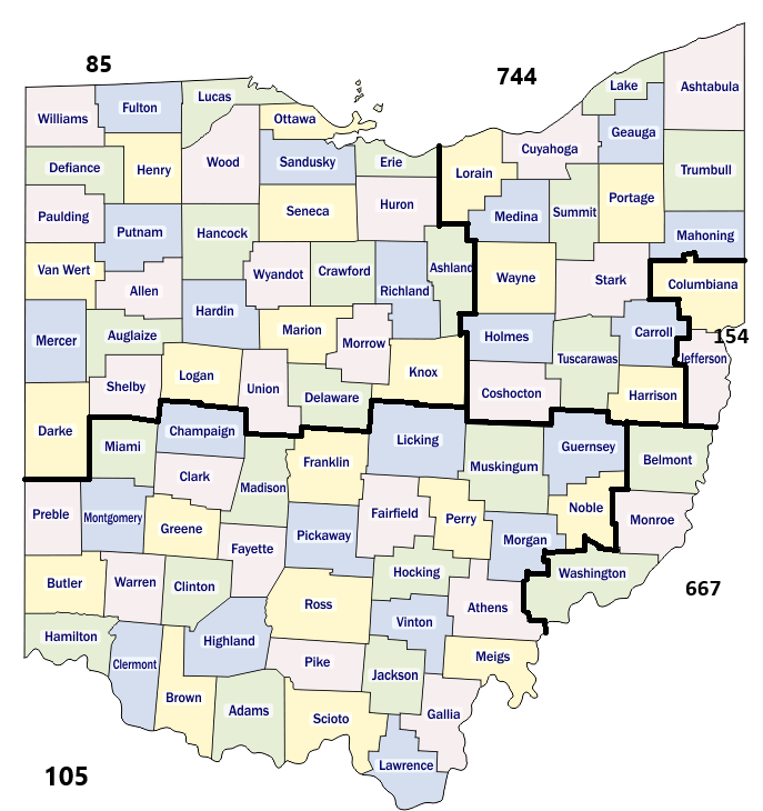 Ohio Boilermaker Jurisdiction Map